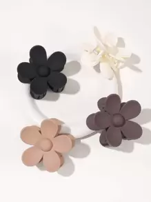 4 piezas Garra de pelo con diseño de flor elegante - Multicolor - Ver 1