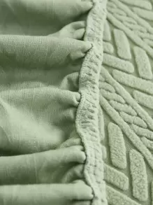 1pc Plain Design Sofa Seat Cover - Green - View 5