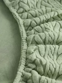 1pc Plain Design Sofa Seat Cover - Green - View 7