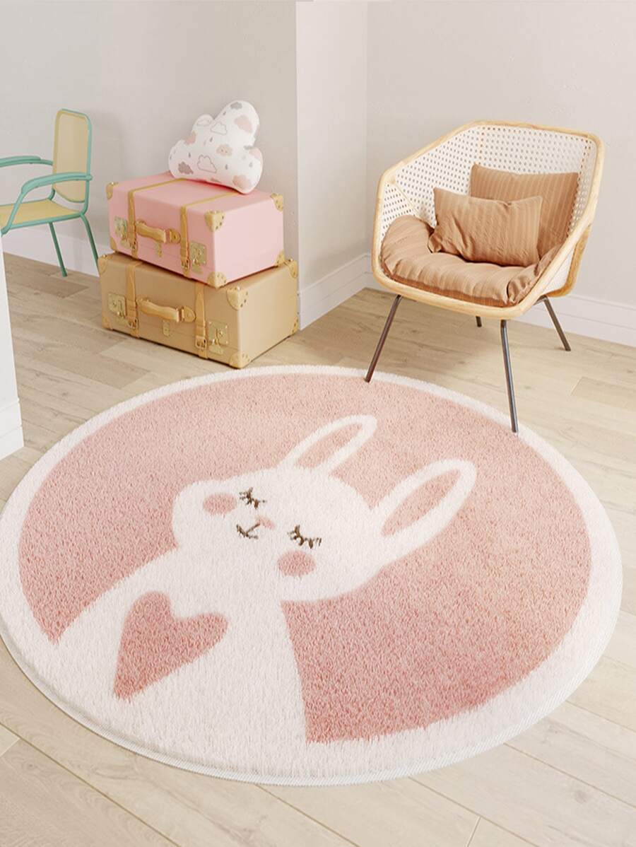 1入組卡通動物圖案地毯 - 彩色 - 查看 1