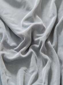 1入組素色彈力沙發套和1入組無填充物靠墊套，客廳用極簡主義滌綸沙發套和抱枕套 - 淺灰色 - 查看 5