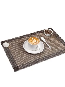 1pc Striped Pattern Placemat - Multicolor - View 3
