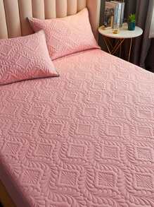 素色床墊套 - 藕粉色 - 查看 3