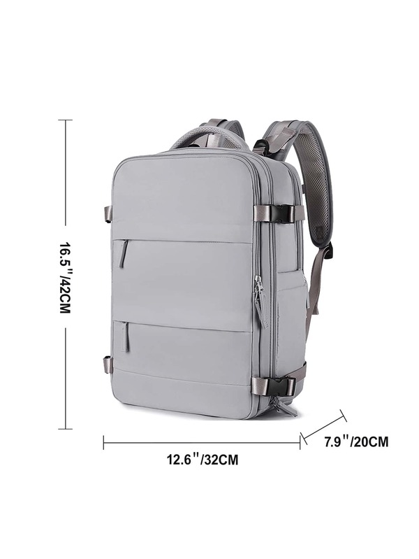 Minimalist Laptop Backpack Medium Gray Portable SHEIN USA