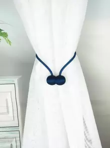 藍色磁性耳機形窗簾繫帶 - 藏蓝色 - 查看 1