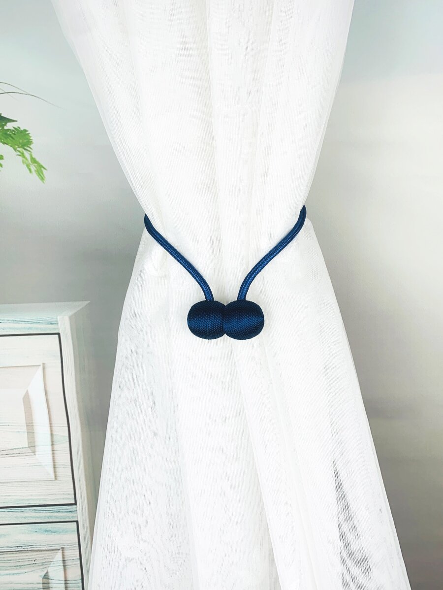 藍色磁性耳機形窗簾繫帶 - 藏蓝色 - 查看 1