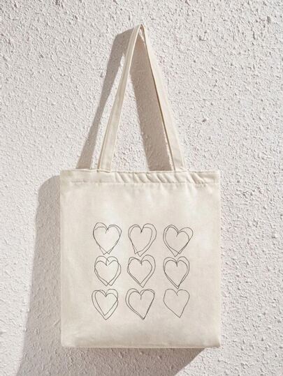 愛心圖案購物袋