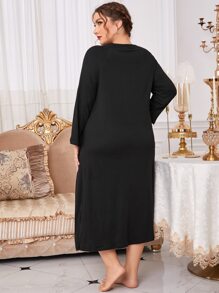 大碼卡通圖案睡裙