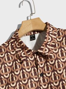 Manfinity RelaxMax Men Allover Print Shirt - Multicolor - View 8