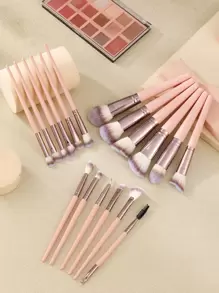18pcs Makeup Brush Sets Premium Synthetic Hair Eyeshadow Blending Brush Sets Cosmetics Tools For Face And Eyes,Brush Set,Makeup Brush Kit,Make Up Brush Set,Make Up Set Complete,Makeup Brush Set,Complete Makeup Kit,Brush Kit,Brushes Makeup Set,Makeup Gift Set,Set - Baby Pink - View 1