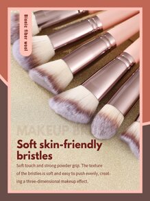 18pcs Makeup Brush Sets Premium Synthetic Hair Eyeshadow Blending Brush Sets Cosmetics Tools For Face And Eyes,Brush Set,Makeup Brush Kit,Make Up Brush Set,Make Up Set Complete,Makeup Brush Set,Complete Makeup Kit,Brush Kit,Brushes Makeup Set,Makeup Gift Set,Set - Baby Pink - View 6
