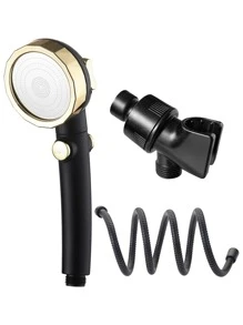 1pc Shower Head & 1pc Shower Head Holder & 1pc Solid Hose - Multicolor - View 1