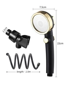 1pc Shower Head & 1pc Shower Head Holder & 1pc Solid Hose - Multicolor - View 3