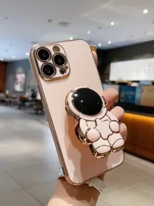 Plain Phone Case With Astronaut Design Phone Holder