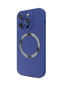 極簡風格磁性手機殼 - 寶藍色 - 查看 3