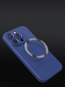 極簡風格磁性手機殼 - 寶藍色 - 查看 4