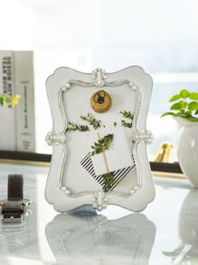 1pc Faux Pearl Photo Frame - Multicolor - View 1