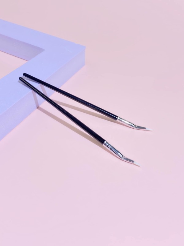 Pincel De Cotovelo Para Contorno Dos Olhos, 2 Peças Pincel De Maquiagem