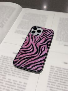 Funda para teléfono con patrón de rayas de cebra compatible con iPhone 15/15Pro/15Plus/15Promax - Multicolor - Ver 4