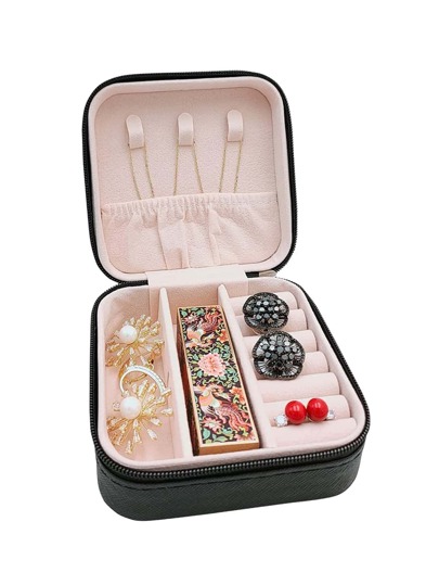 Scatola Portatile Per La Conservazione Di Orecchini In Viaggio, Mini Custodia Di Conservazione Per Anelli, Scatola Di Conservazione Per Collana, Regalo Per La Festa Di San Valentino