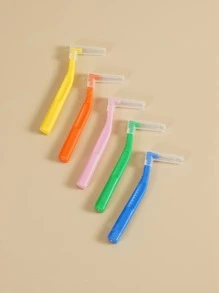 L形齒間刷適用於齒間清潔蛀牙牙齒清潔工具5入組