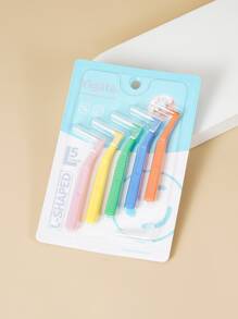 L形齒間刷適用於齒間清潔蛀牙牙齒清潔工具5入組