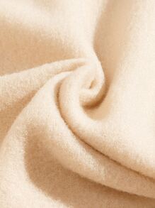 SHEIN EZwear Rainbow & Slogan Graphic Thermal Lined Sweatshirt - Apricot - View 7