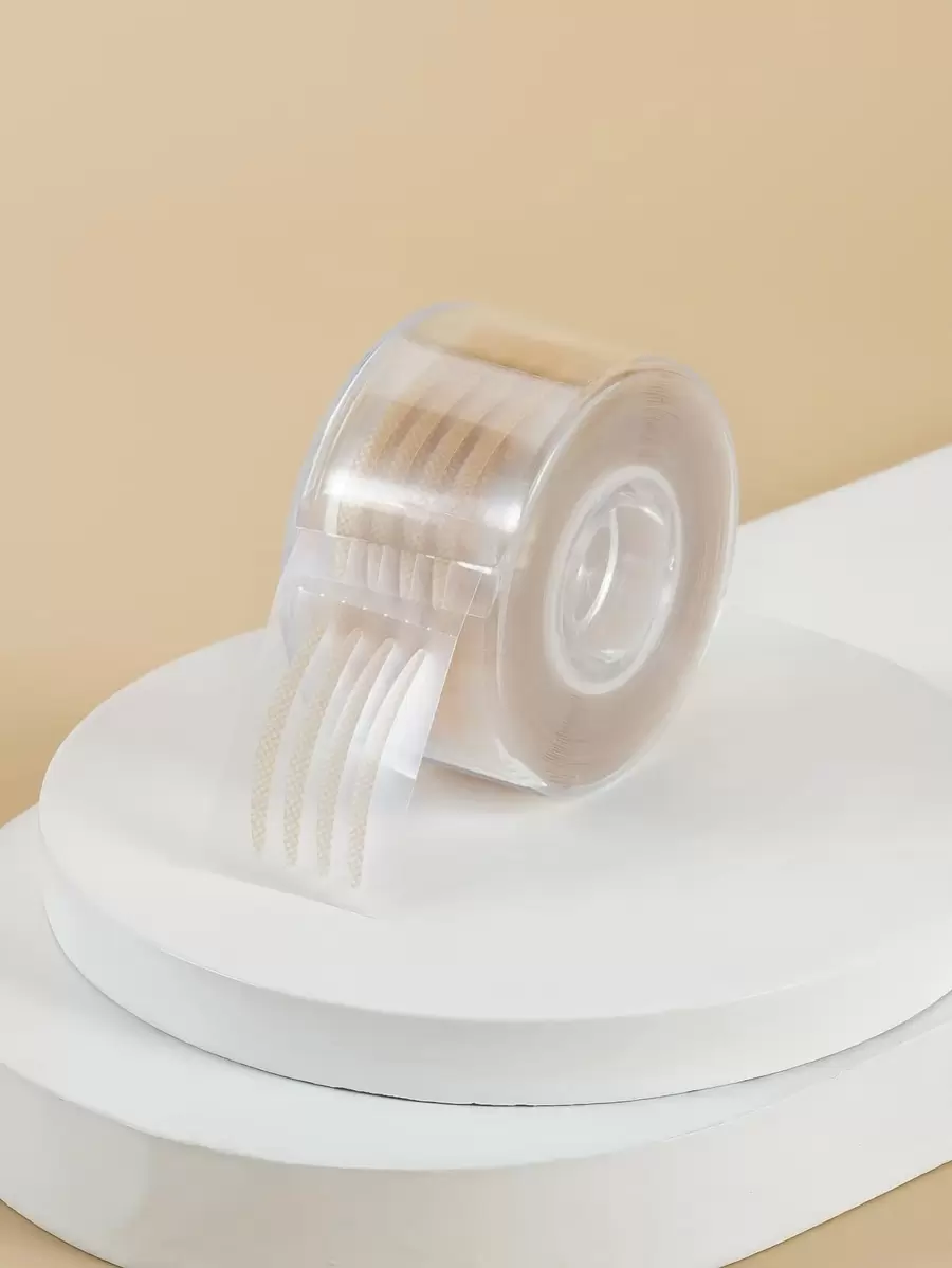 Eyelid Tape,Lace Double Eyelid Paste Makeup Lace Sticker Eyelid Lift Strips Traceless Natural Invisible Strong Stick Lasting Flesh Color Roll,Makeup,Cheap,Room Decor,Vanity,Travel,Bedroom,Makeup Accessories - Brown - View 1