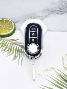 1 cái Vỏ chìa khóa ô tô phổ thông, Vỏ chìa khóa Fob - màu đen - Xem 1