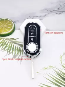 1 cái Vỏ chìa khóa ô tô phổ thông, Vỏ chìa khóa Fob - màu đen - Xem 4