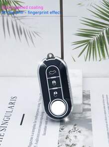 1 cái Vỏ chìa khóa ô tô phổ thông, Vỏ chìa khóa Fob - màu đen - Xem 6