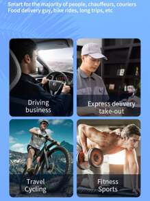 单耳挂式耳机，带麦克风，兼容iOS和安卓手机，适合驾驶/商务/办公使用 - 銀色 - 查看 7