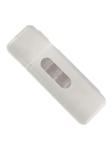 1pc Multi-grid Data Cable Storage Box - White - View 3