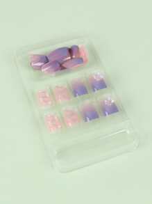 ROMWE Công cụ móng tay - Màu xanh bụi bặm - Xem 3