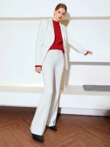 MOTF PREMIUM WOOL-MIX GLITTER SPLIT SLEEVE Jumper - Red - View 6