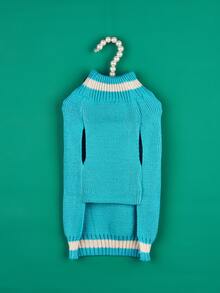 1 Miếng Xanh Khăn quàng cổ Người tuyết Thiết kế Đúng mốt Ấm áp Giáng sinh Mùa Đông Áo len thú cưng Trang phục Đối với Mèo Và Chó , Vàng Và - Nhiều màu - Xem 4