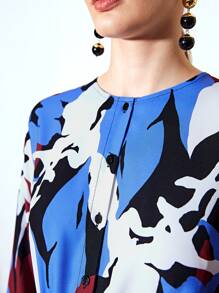 MOTF PREMIUM ALLOVER PRINT TWO-WAY WEAR DRESS - Multicolor - View 5