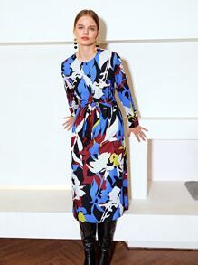 MOTF PREMIUM ALLOVER PRINT TWO-WAY WEAR DRESS - Multicolor - View 6