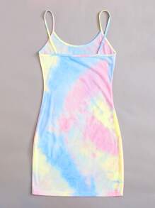 SHEIN VCAY Tie Dye Bodycon Dress - Multicolor - View 2