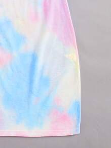 SHEIN VCAY Tie Dye Bodycon Dress - Multicolor - View 3