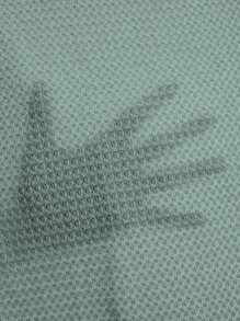 SHEIN LUNE 缺口领口荷叶边连体裤，休闲款 - 薄荷綠 - 查看 6