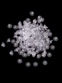 200 件/包 DIY 珠宝花瓣形硅胶耳钉、耳塞、耳塞配件批发