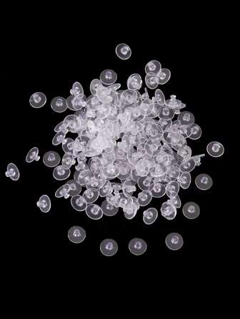 200 قطعة / عبوة من قطع سيليكون بشكل البتلة للأذن للاستخدام في المجوهرات DIY، جلبان الأذن، سدادات الأذن، اكسسوارات جملة