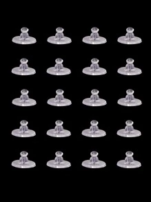 200 件/包 DIY 珠宝花瓣形硅胶耳钉、耳塞、耳塞配件批发