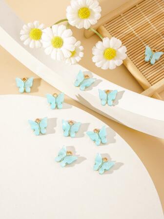 إكسسوار مجوهرات DIY فراشة 10 قطع