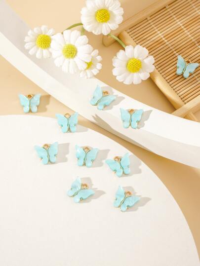 إكسسوار مجوهرات DIY فراشة 10 قطع