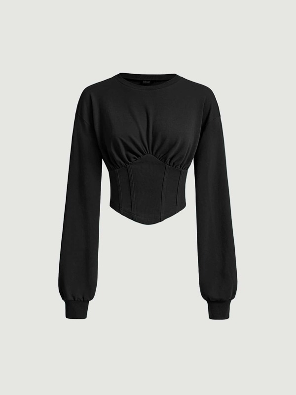 SHEIN MOD Pulover cu tiv asimetric cu umăr cădeat