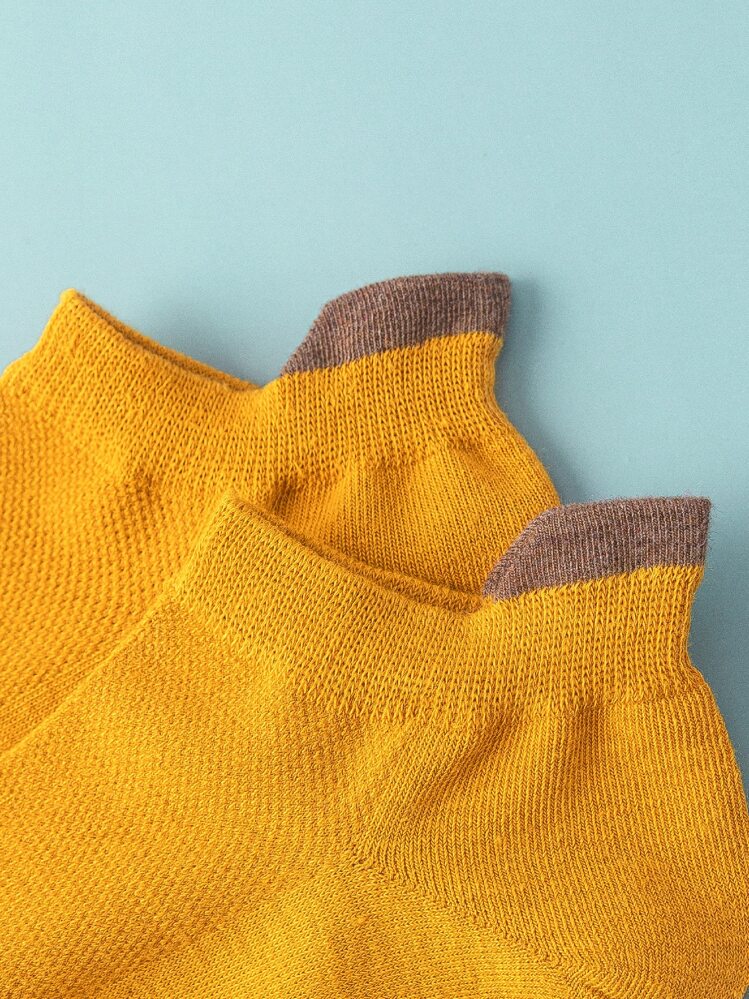 10對男士拼接面短襪 - 彩色 - 查看 2