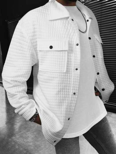 Guys Flap Pocket Quilted Jacket