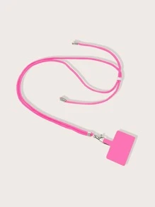 1入組通用手機掛繩套裝，多彩色，適用於所有手機型號，適用於遛狗，運動，旅遊，手機掛帶，肩帶，斜跨帶 - 玫紅色 - 查看 3